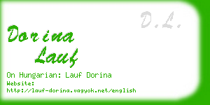 dorina lauf business card